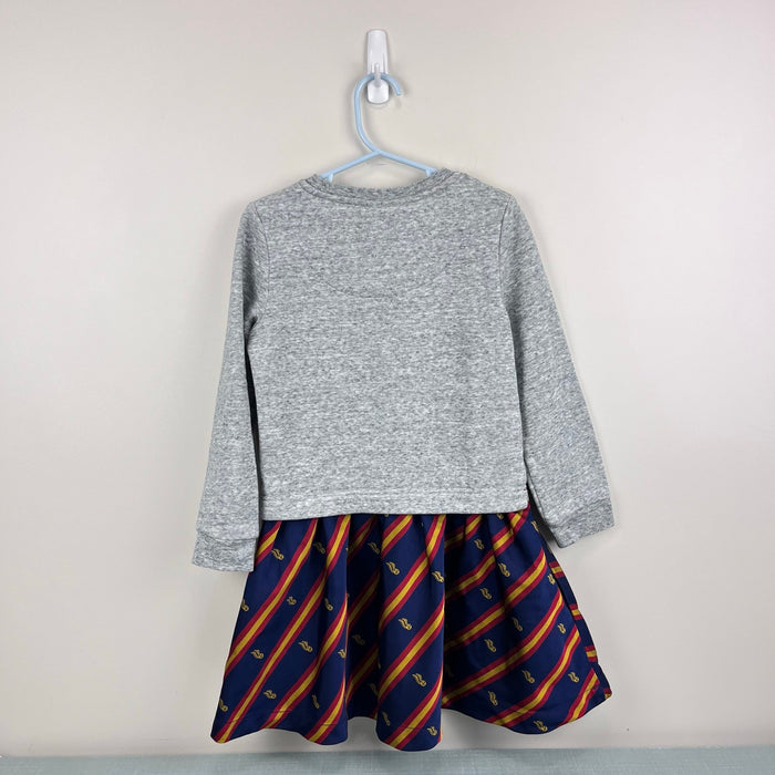 Mini Boden x Harry Potter Sequin Seeker Quidditch Dress Gray Marl 6-7