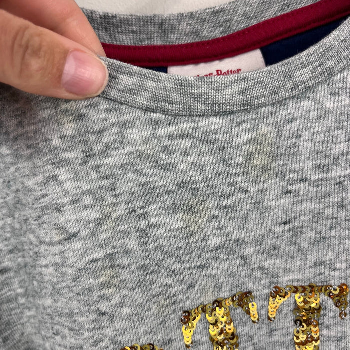 Mini Boden x Harry Potter Sequin Seeker Quidditch Dress Gray Marl 6-7