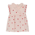 Minymo Dress S/S Emb. | Peach Blush