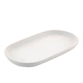 Modern Matte White Ceramic Bath Accessories, Tray
