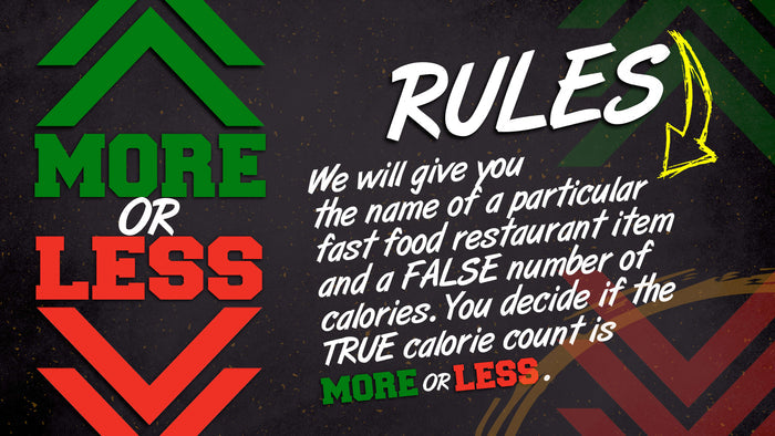 More or Less: Fast Food Edition