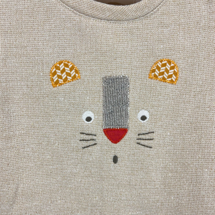 Moulin Roty Applique Cat Sweatshirt Dress 23 Months