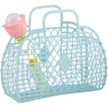 Mud Pie Blue Jelly Tote And Bubbles