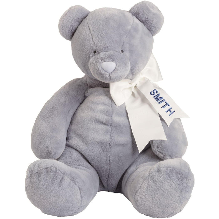 Mud Pie Blue Monogram Me Bear Plush Pal