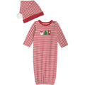 Mud Pie Christmas Icon Gown & Hat Set