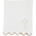 Mud Pie Cross Scallop Blanket