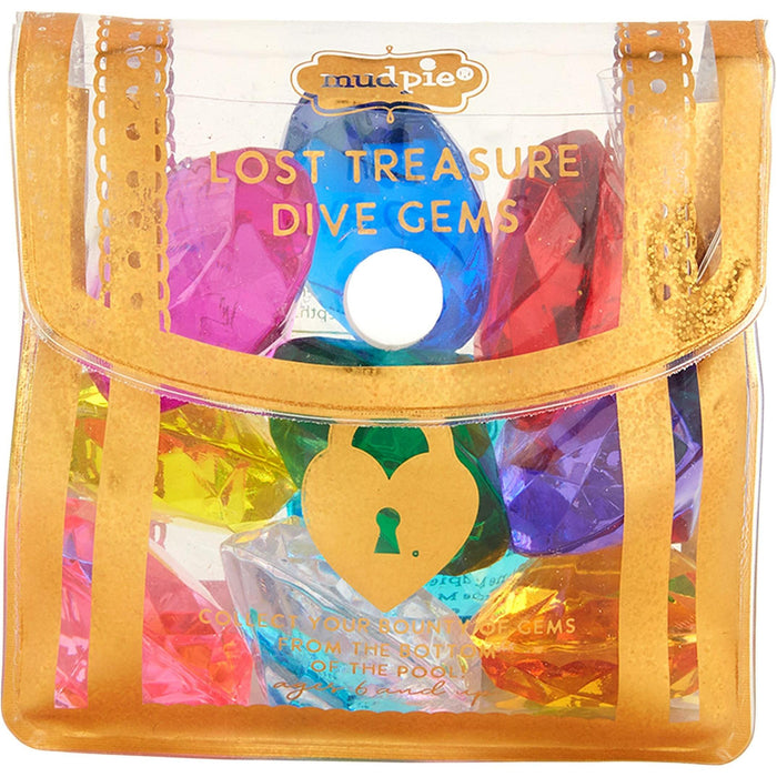 Mud Pie Gold Sparkly Gem Dive Toys