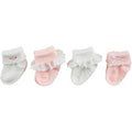 Mud Pie Pink Baby Sock Set