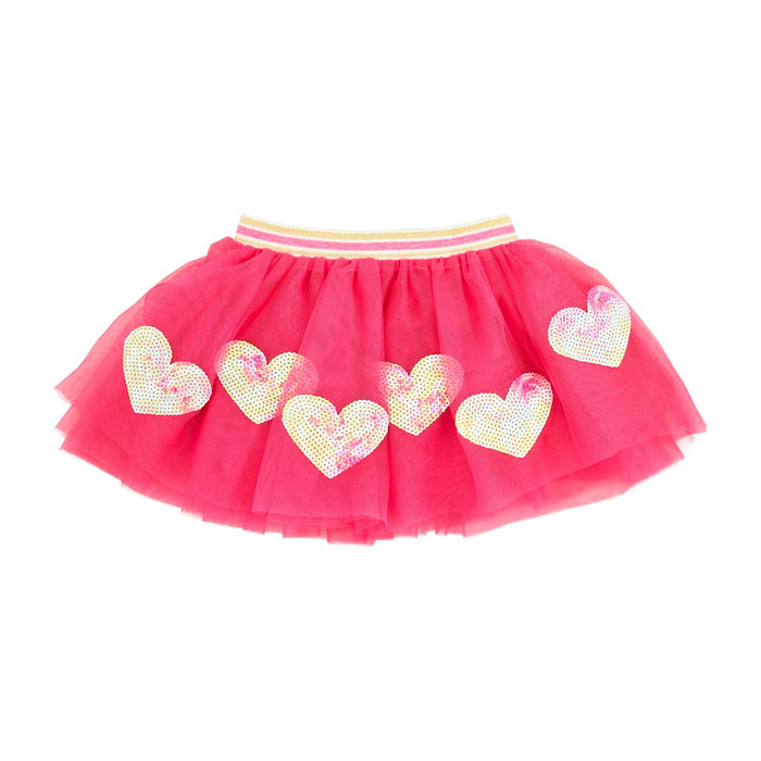 Mud Pie Pink Heart Sequin Tutu