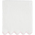 Mud Pie Pink Scallop Chenille Blanket