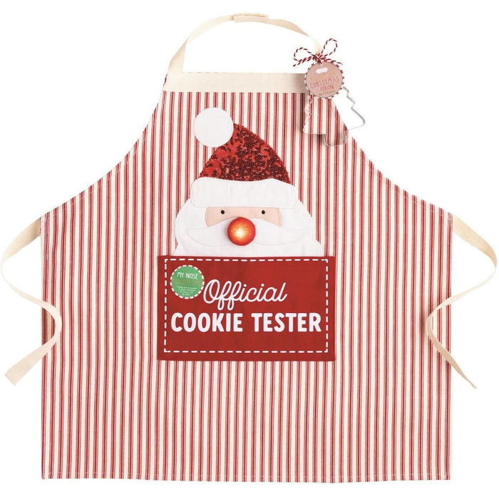 Mud Pie Santa Light-Up Apron Set