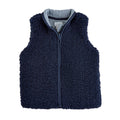 Mud Pie Sherpa Zip Navy Vest | Navy