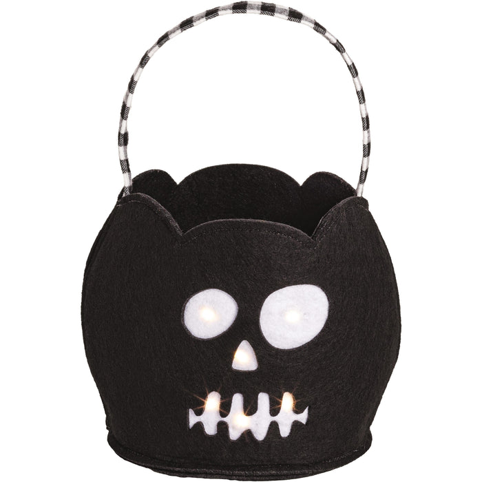 Mud Pie Skeleton Led Treat Bucket