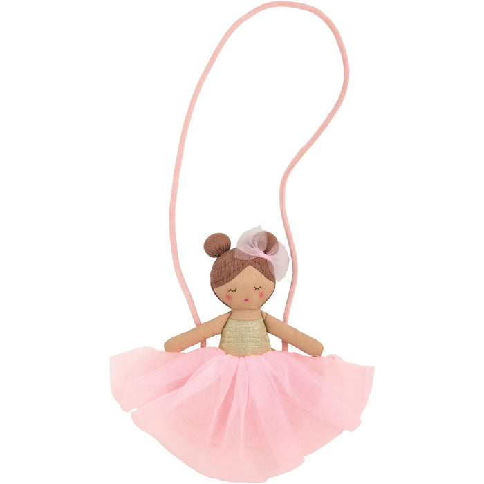 Mud Pie Tulle Ballerina Purse Brunette