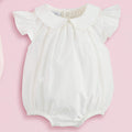 Mud Pie White Collared Poplin Bubble