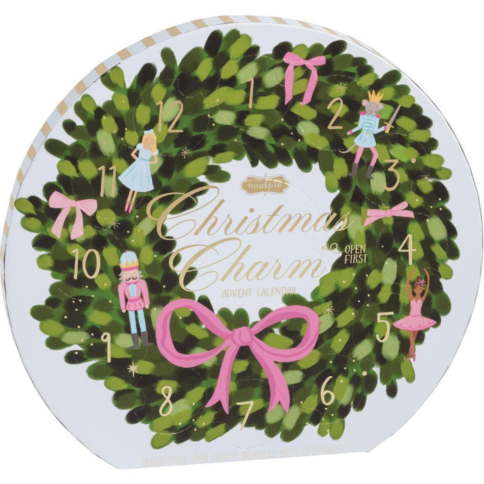 Mud Pie Wreath Christmas Charm Advent Calendar Set