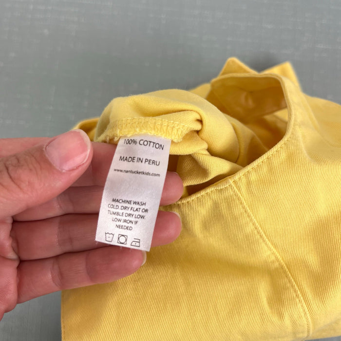 Nantucket Kids Tad Longall Overalls Butter Yellow 6-9 Months