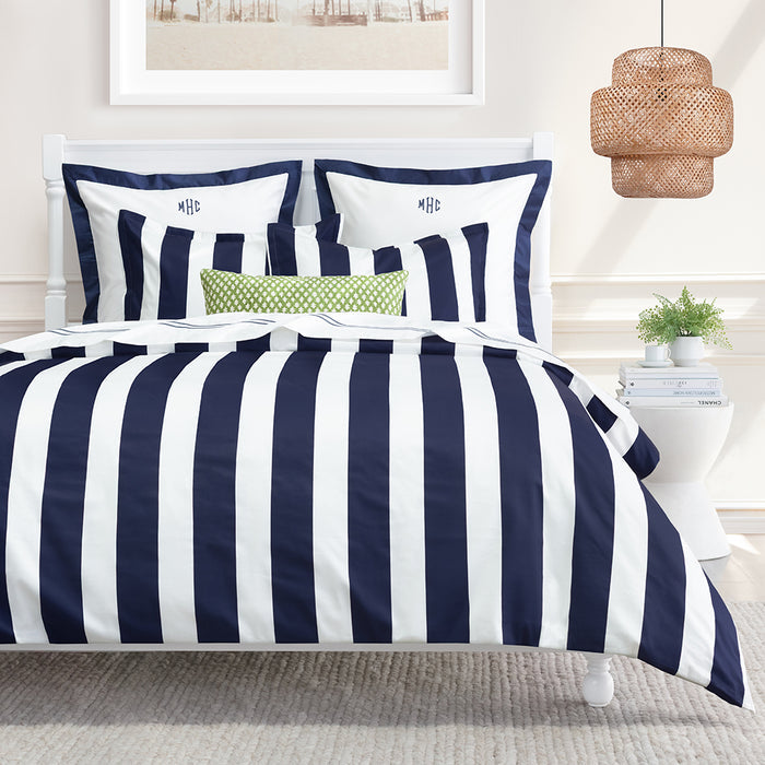 Navy Blue Harbor Duvet Cover