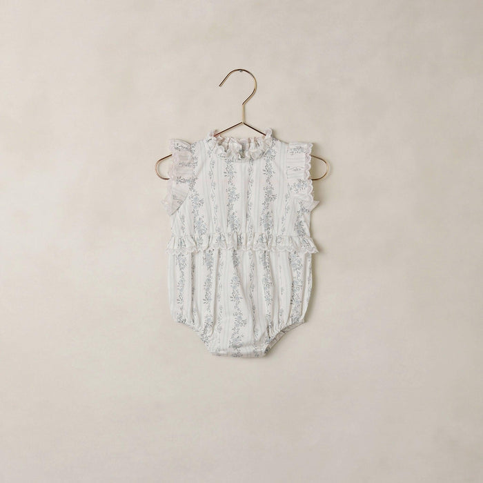 Noralee Alice Romper French Floral Stripe