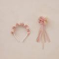 Noralee Pom Pom Crown + Wand | Pink Ombre