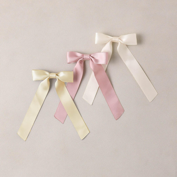 Noralee Satin Ribbon Bows || Lemon, Natural, Lavender