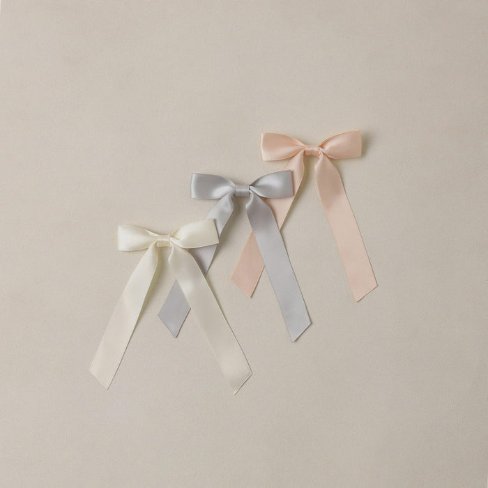 Noralee Satin Ribbon Bows Pearl, Ivory, Mist