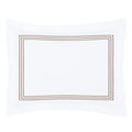Octavia Taupe Embroidered Percale Sham