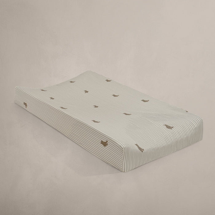 Oilo Bear Convertible Moses Basket Sheet & Extra Small Changing Pad Cover