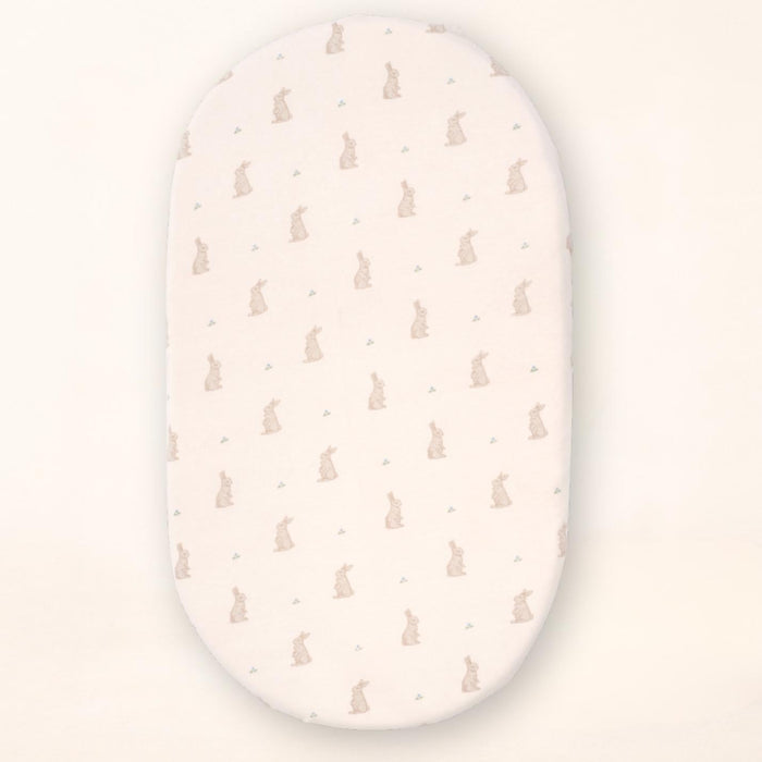Oilo Bunny Convertible Moses Basket Sheet & Extra Small Changing Pad Cover