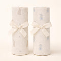 Oilo Bunny & Lily of the Valley Muslin Swaddle Blanket Set
