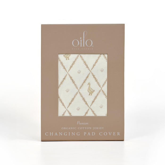 Oilo Butter Yellow Duck Convertible Moses Basket Sheet & Extra Small Changing Pad Cover