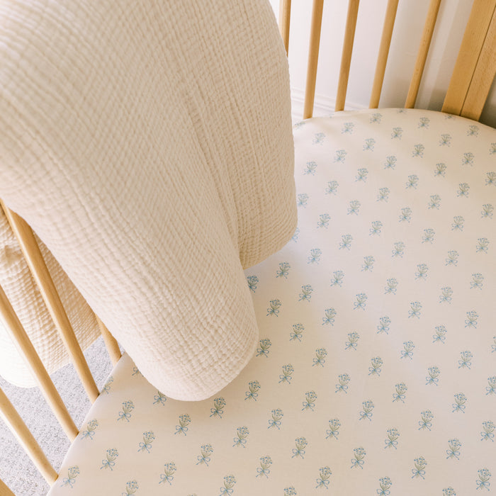 Oilo Lily of the Valley Crib Sheet