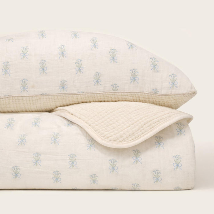 Oilo Lily of the Valley Premium Muslin Crib Quilt & Sham Set