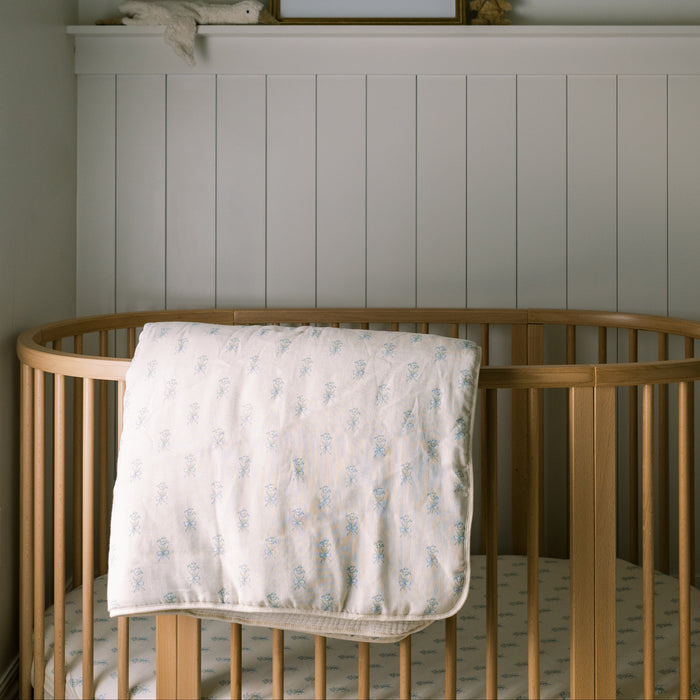 Oilo Lily of the Valley Premium Muslin Crib Quilt & Sham Set