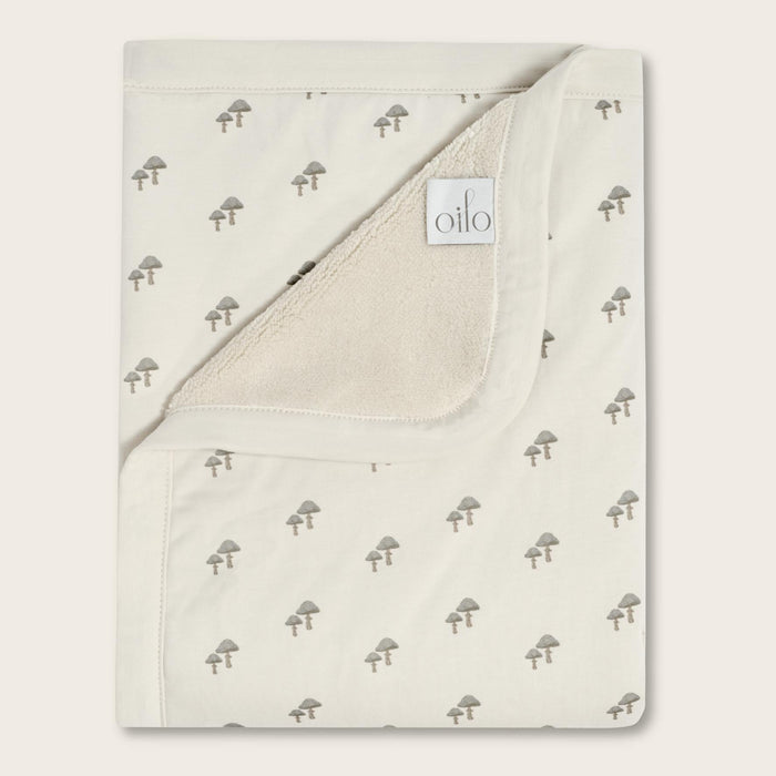 Oilo Mushroom Nursery Cuddle Blanket