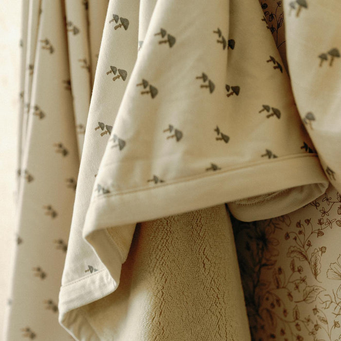 Oilo Mushroom Nursery Cuddle Blanket