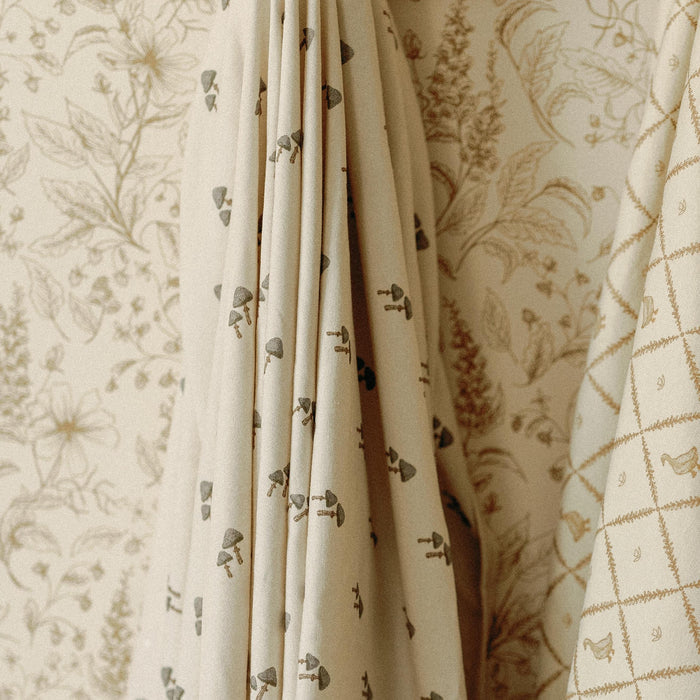 Oilo Squirrel & Mushroom Jersey Swaddle Blanket Set