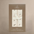 Oilo Squirrel & Mushroom Muslin Swaddle Blanket Set