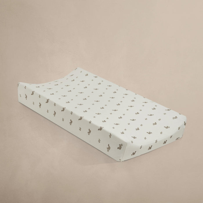 Oilo Squirrel Nursery Convertible Bassinet Sheet & Changing Pad Cover