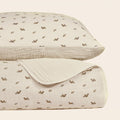 Oilo Squirrel Premium Muslin Crib Quilt & Sham Set