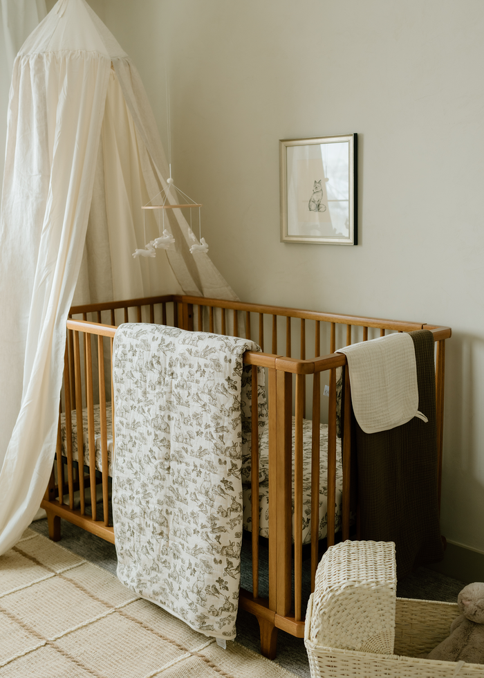 Oilo Woodland Nursery Crib Sheet