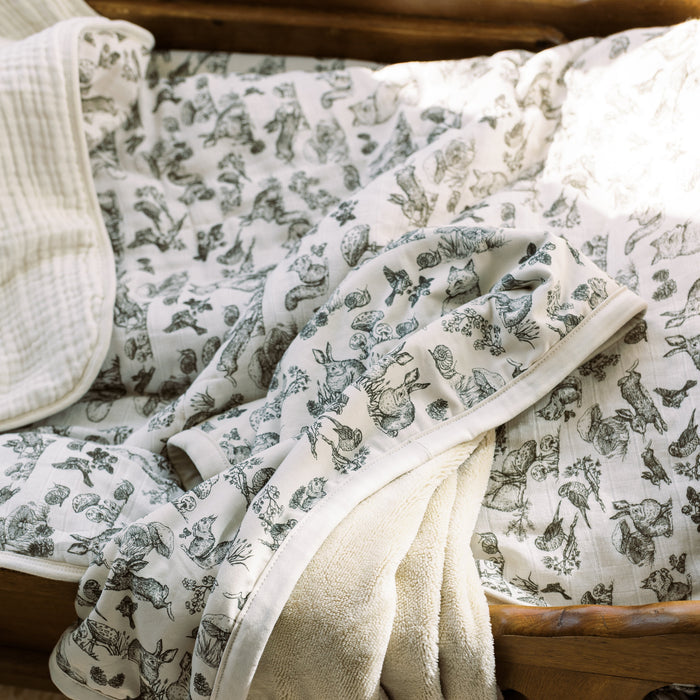 Oilo Woodland Nursery Cuddle Blanket