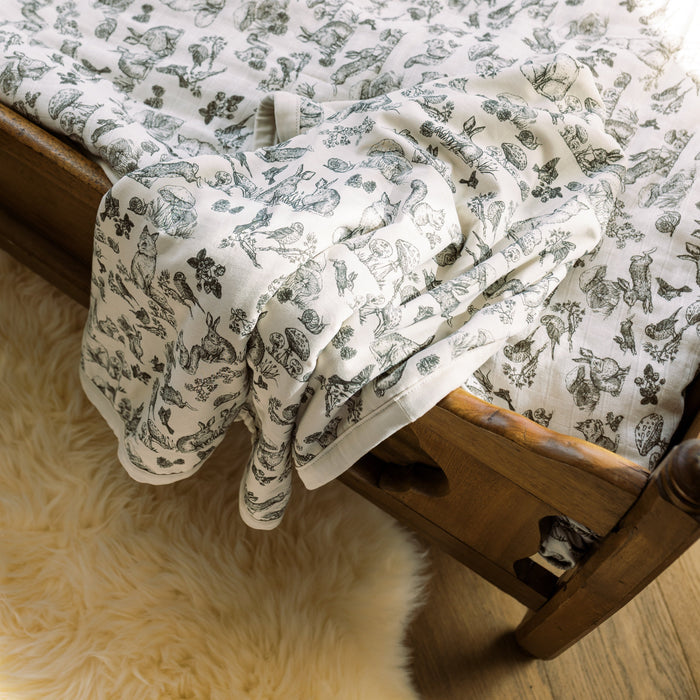 Oilo Woodland Nursery Cuddle Blanket