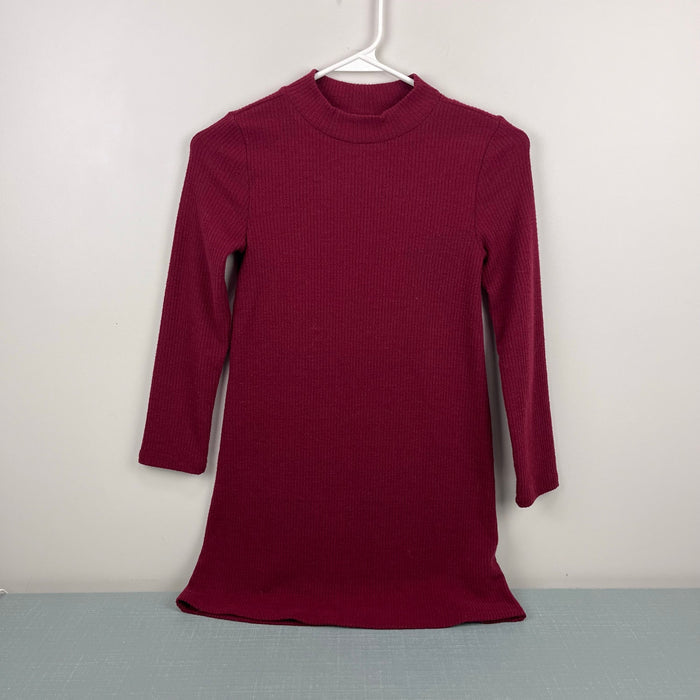 Old Navy Long-Sleeve Cozy-Knit Mock-Neck Dress for Girls Berry Nice Red M 8