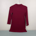 Old Navy Long-Sleeve Cozy-Knit Mock-Neck Dress for Girls Berry Nice Red M 8
