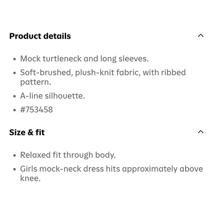 Old Navy Long-Sleeve Cozy-Knit Mock-Neck Dress for Girls Berry Nice Red M 8