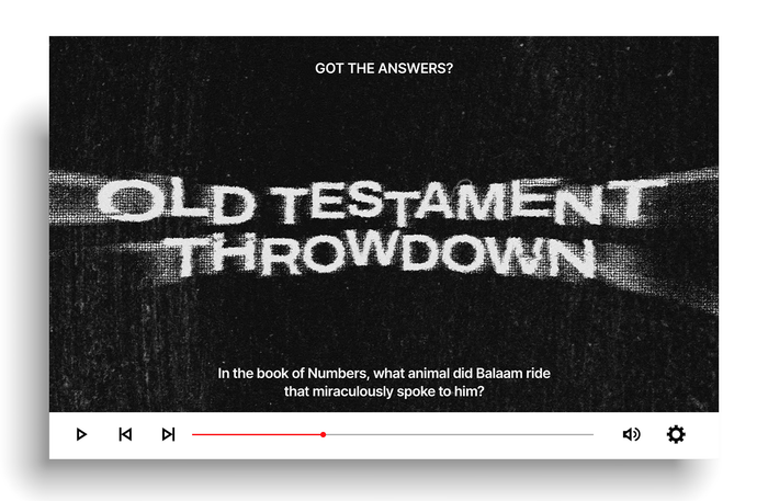 Old Testament Throwdown