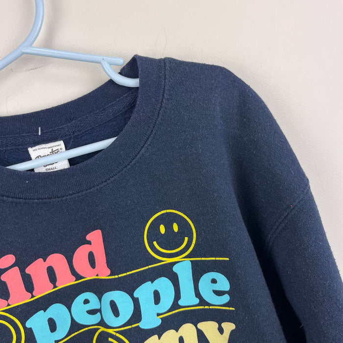 Pacific & Co Kind People Smiley Sweatshirt Black S