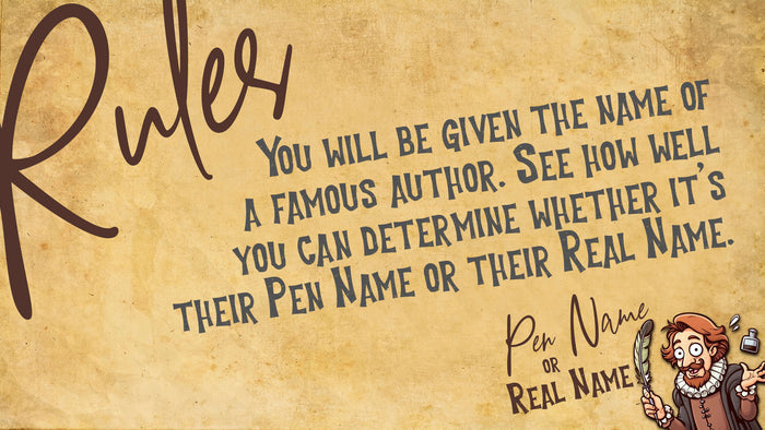 Pen Name or Real Name