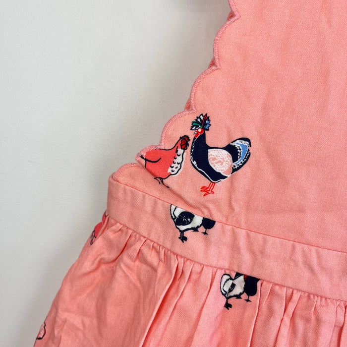 Petit Peony Peach Pink Chicken Scallop Sun Dress 5T NWT